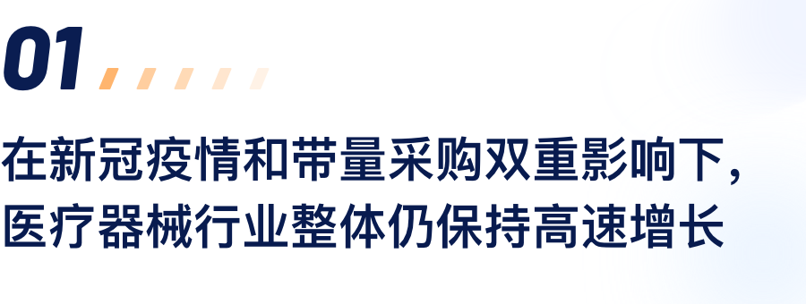 在新冠疫情和带量采购双重影响下，，，医疗器械行业整体仍坚持高速增添.png